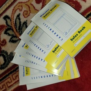 Set of 6 Reciept/Sales Books